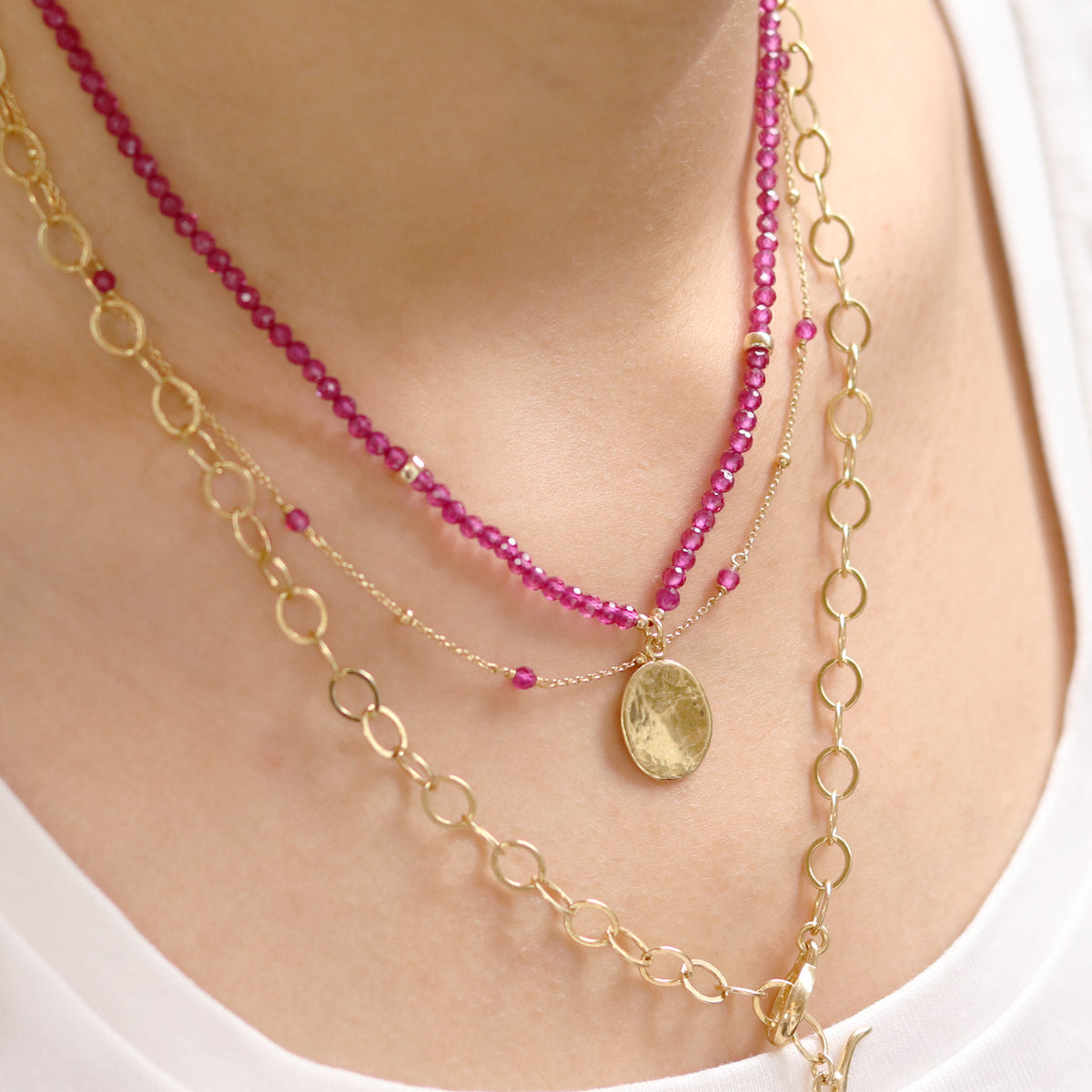 Beaded Satellite Chain Necklace