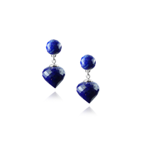 Double Gem Drop Earrings