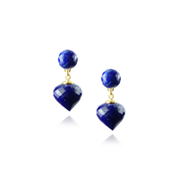 Double Gem Drop Earrings