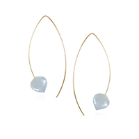 Minaret Gem Long Fish Hook Earrings