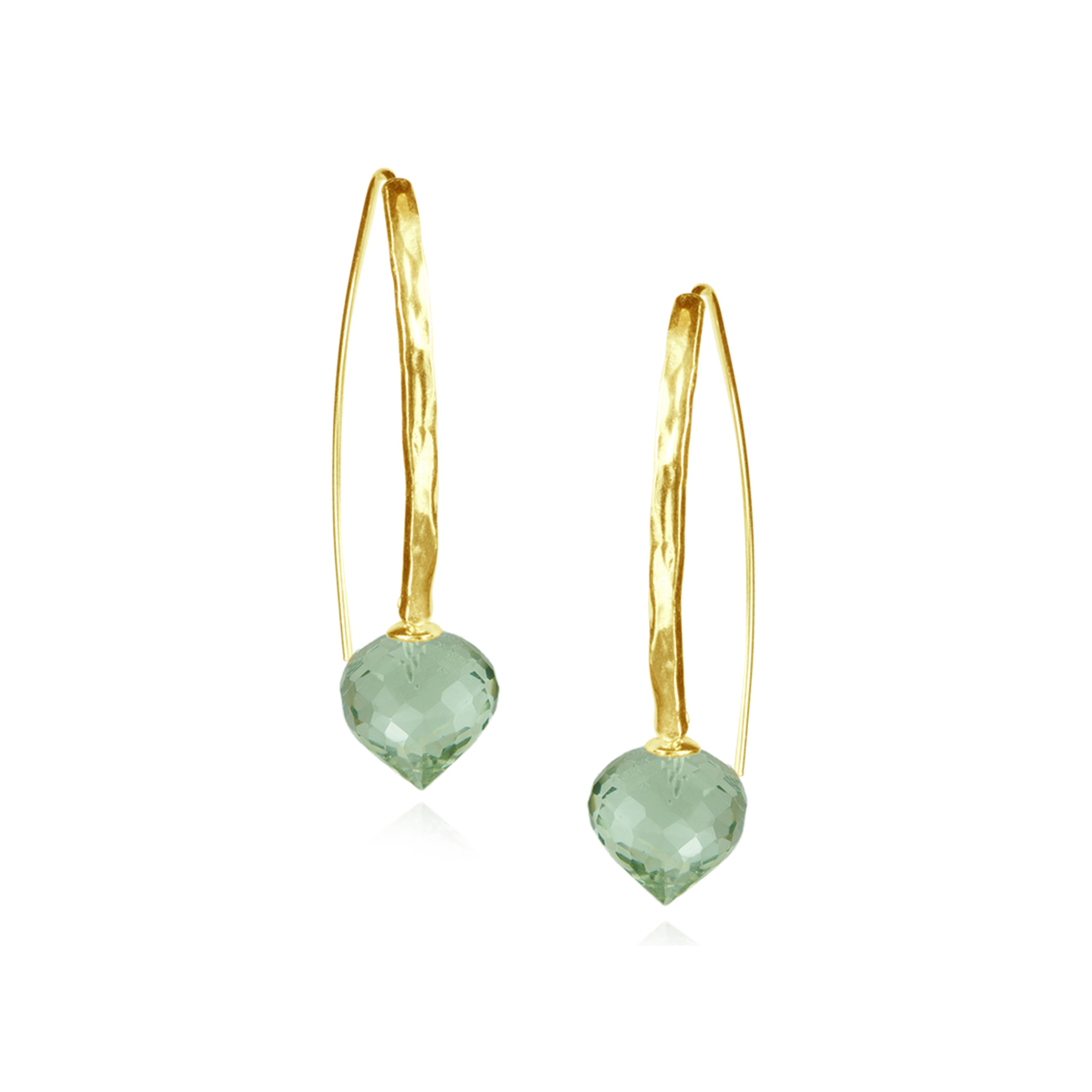 Hammered Textured Minaret Statement Earrings