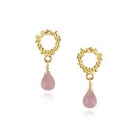 Briolette Textured Drop Earrings