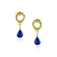 Briolette Textured Drop Earrings
