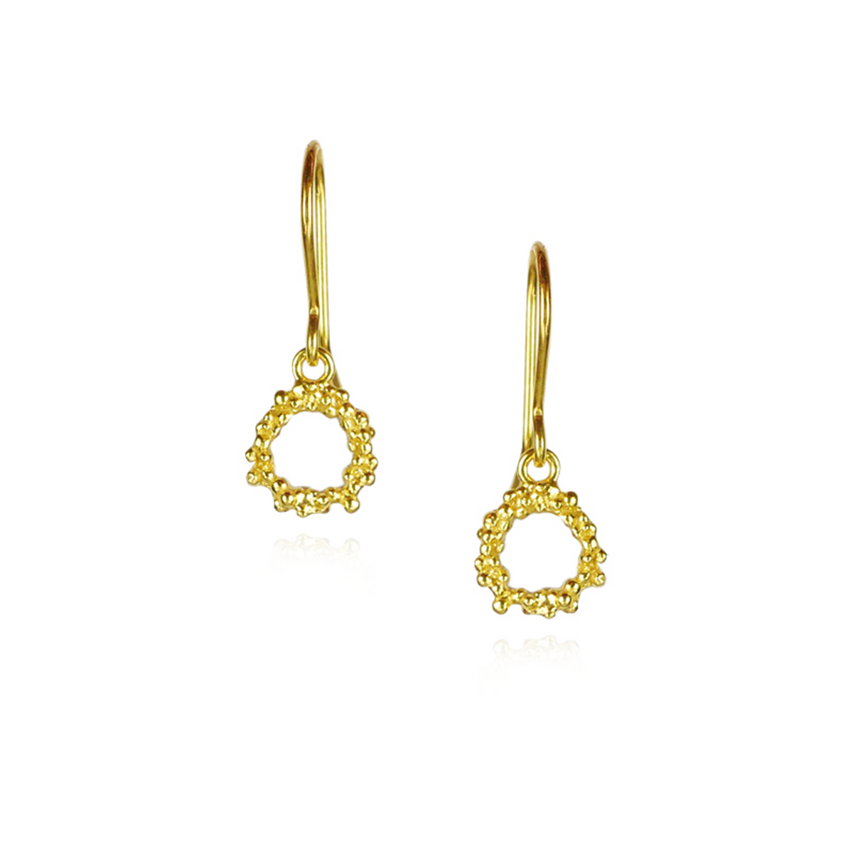 Vermeil Circle Earrings