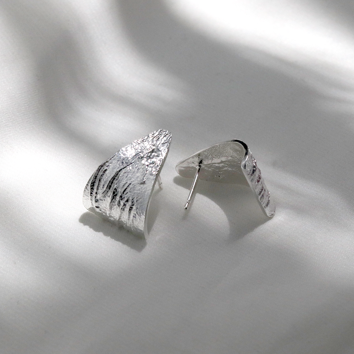 Triangular Metallic Earrings