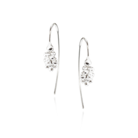 Granulated Fish Hook Earrings