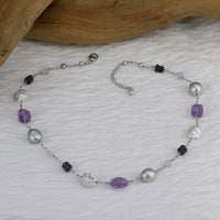 Mixed Pearl & Gemstone Necklace