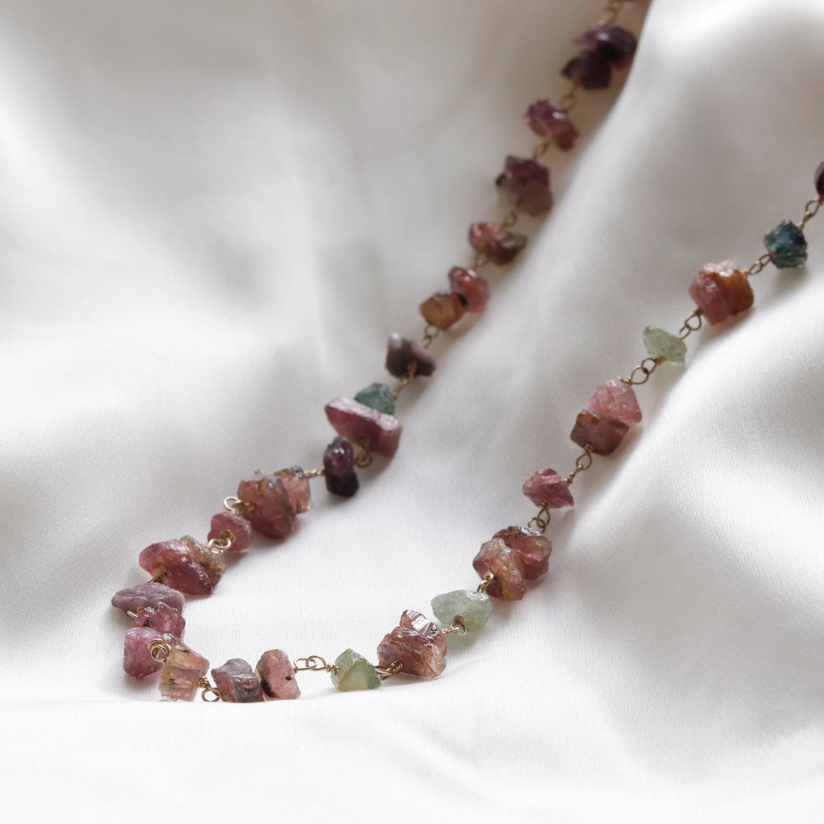 Mixed Rough Tourmaline Necklace