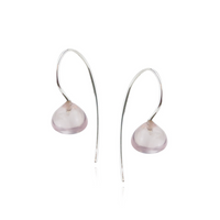 Smooth Gem Drop Earrings