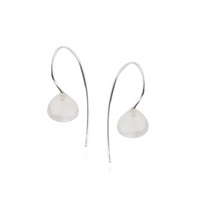 Smooth Gem Drop Earrings