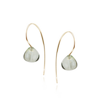 Smooth Gem Drop Earrings