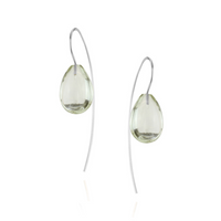 Smooth Teardrop Wire Earrings