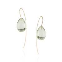 Smooth Teardrop Wire Earrings