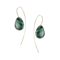 Smooth Teardrop Wire Earrings