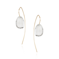 Smooth Teardrop Wire Earrings