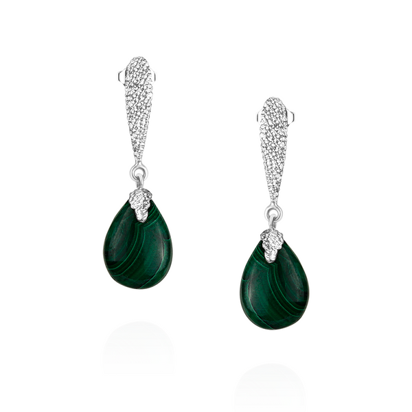 Textured Stud & Smooth Teardrop Earrings