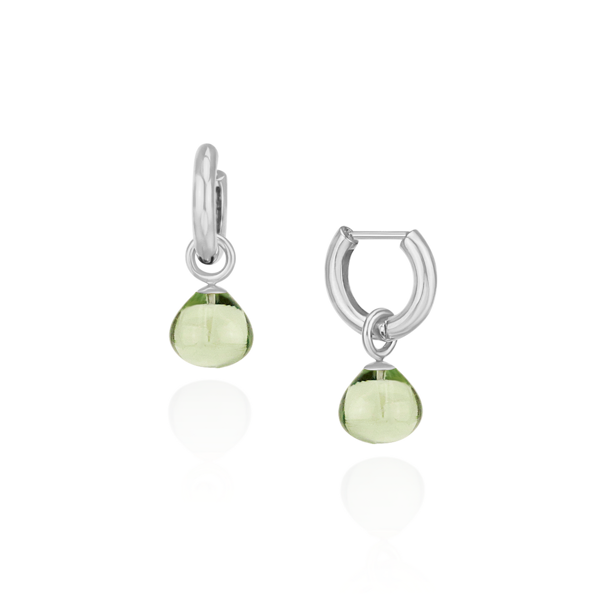 Smooth Drop Hinged Hoops