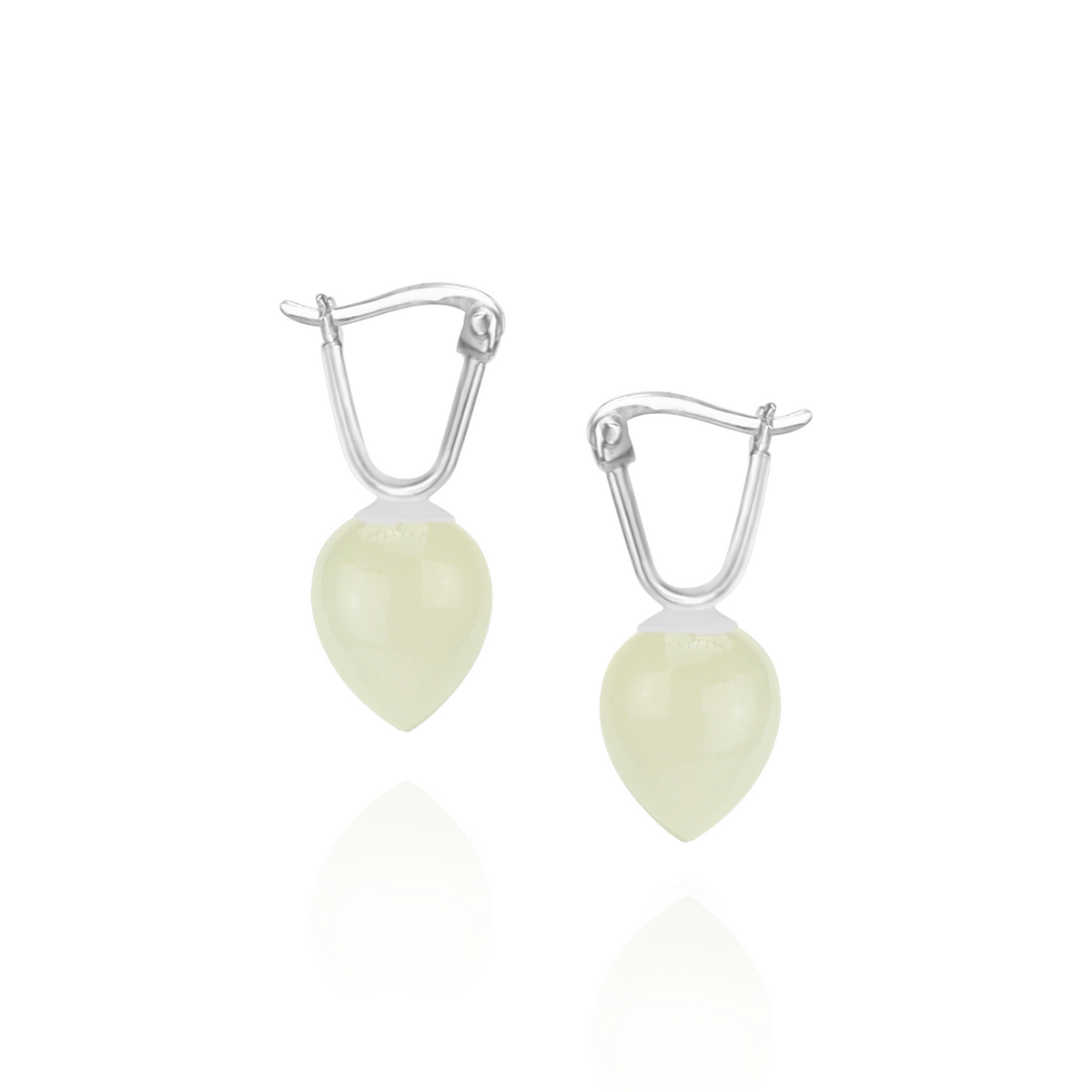 Smooth Acorn Latch Back Earrings