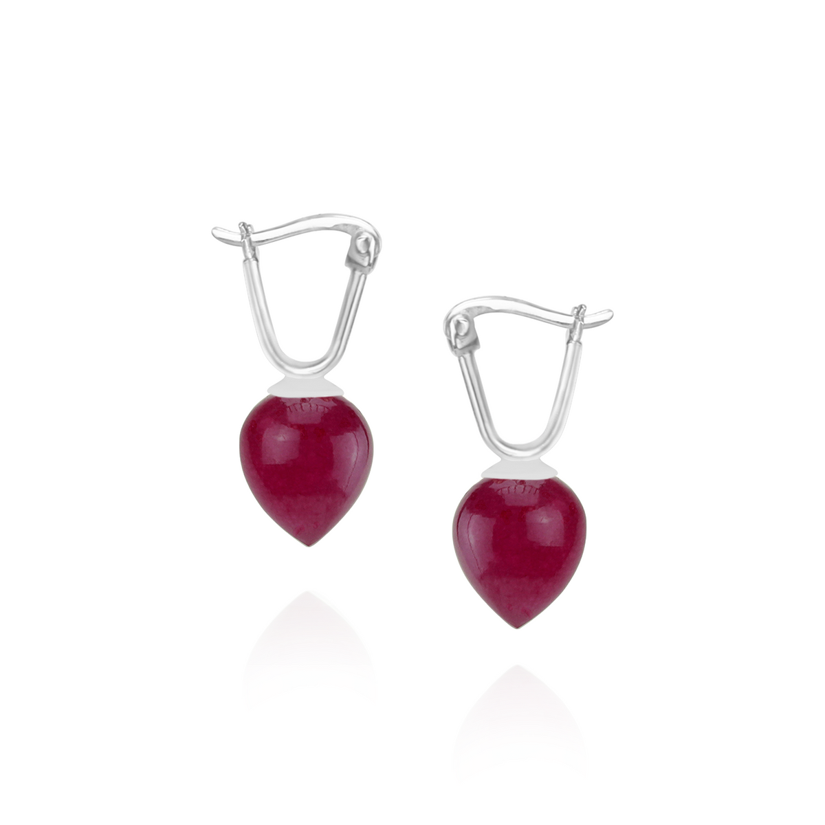 Smooth Acorn Latch Back Earrings