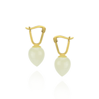 Smooth Acorn Latch Back Earrings