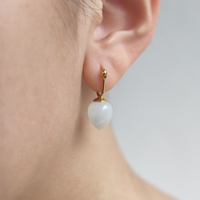 Smooth Acorn Latch Back Earrings