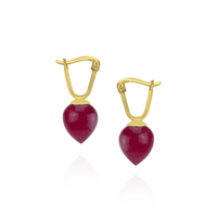 Smooth Acorn Latch Back Earrings