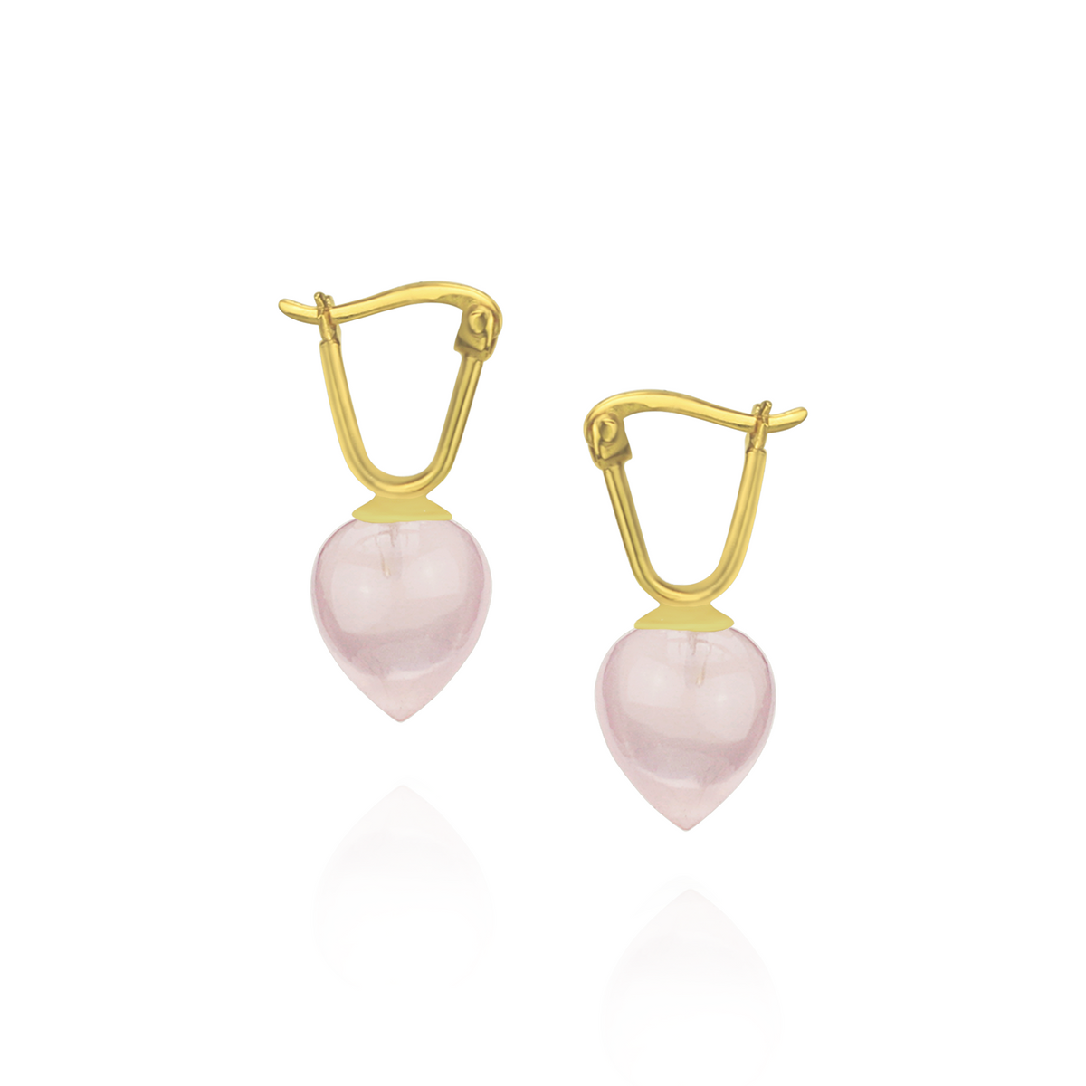 Smooth Acorn Latch Back Earrings