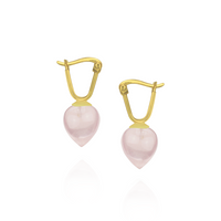 Smooth Acorn Latch Back Earrings