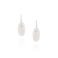Smooth Flat Oval Gemstone Earrings