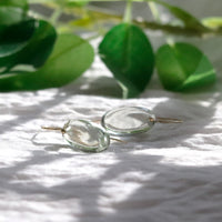 Smooth Flat Oval Gemstone Earrings