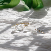 Smooth Flat Oval Earrings