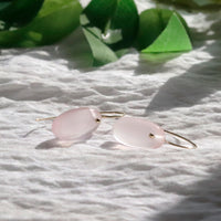 Smooth Flat Oval Earrings