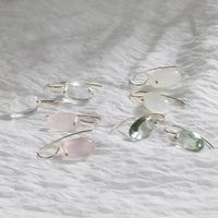 Smooth Flat Oval Earrings