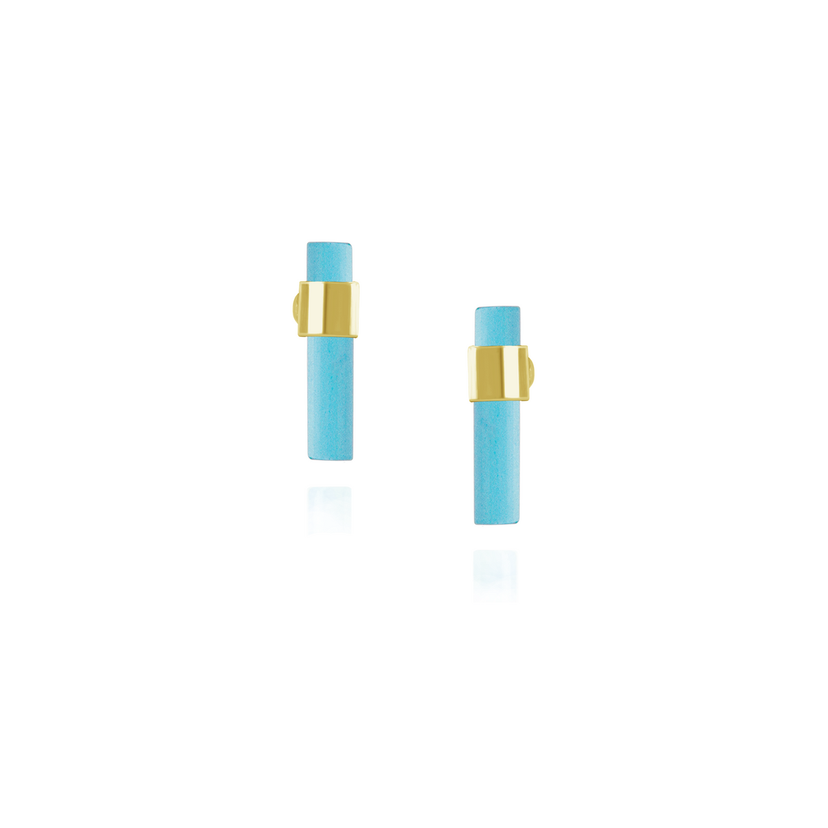Gemstone Bar Studs
