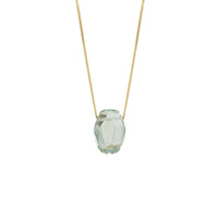Modern Geometric Shaped Faceted Gemstone Pendant