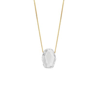 Modern Geometric Shaped Faceted Gemstone Pendant