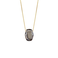Modern Geometric Shaped Faceted Gemstone Pendant