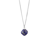 Petite Cushion Cut Gemstone Pendant Necklace