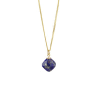 Petite Cushion Cut Gemstone Pendant Necklace