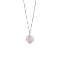Petite Cushion Cut Gemstone Pendant Necklace