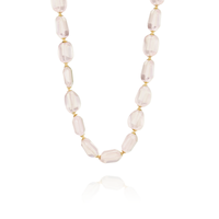 Tumbled Gemstone Toggle Necklace