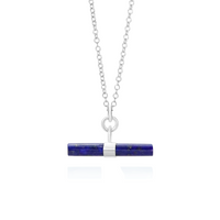 Large Gemstone T-Bar Pendant