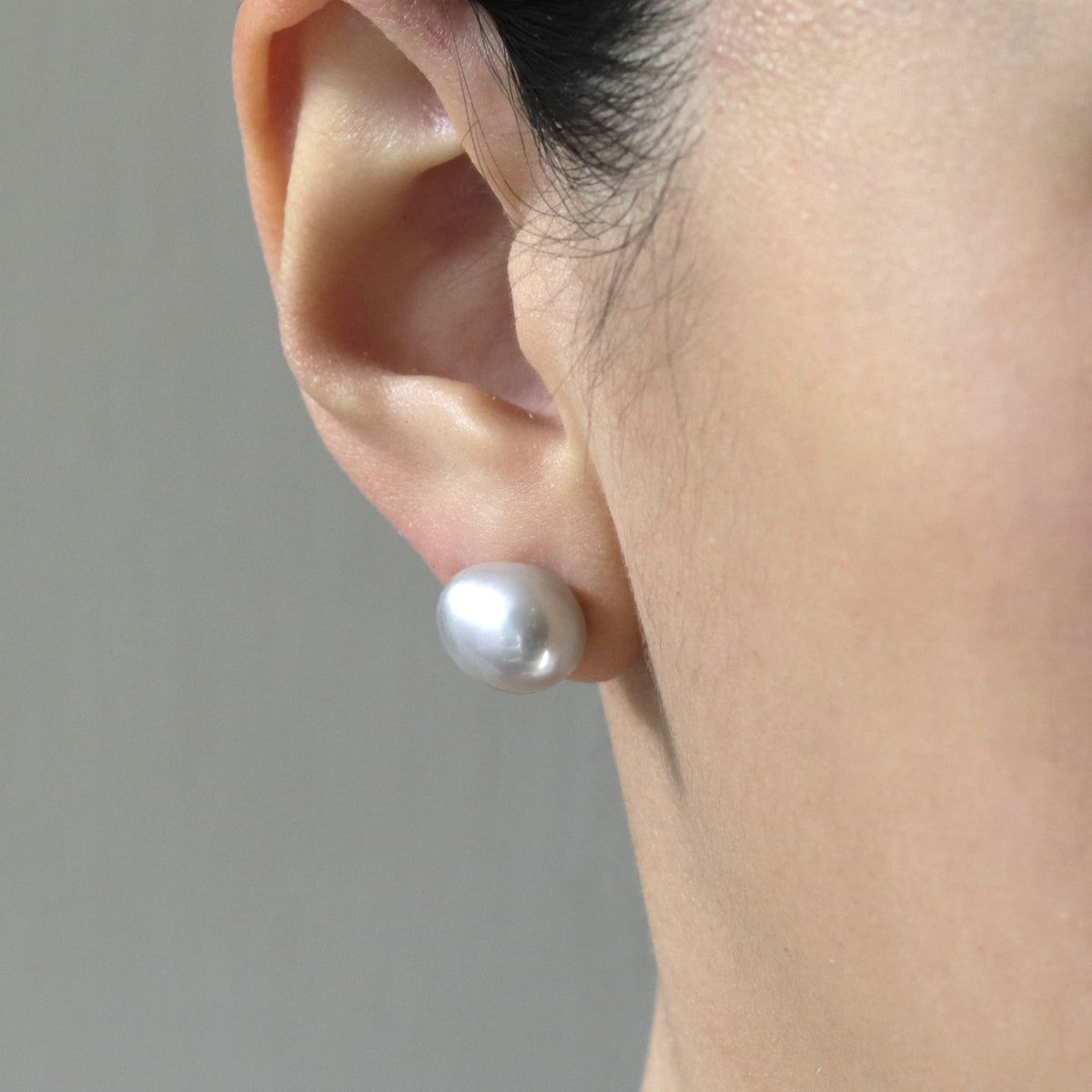 Organic Baroque Pearl Studs