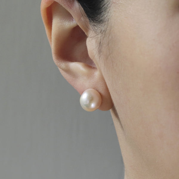 Organic Baroque Pearl Studs