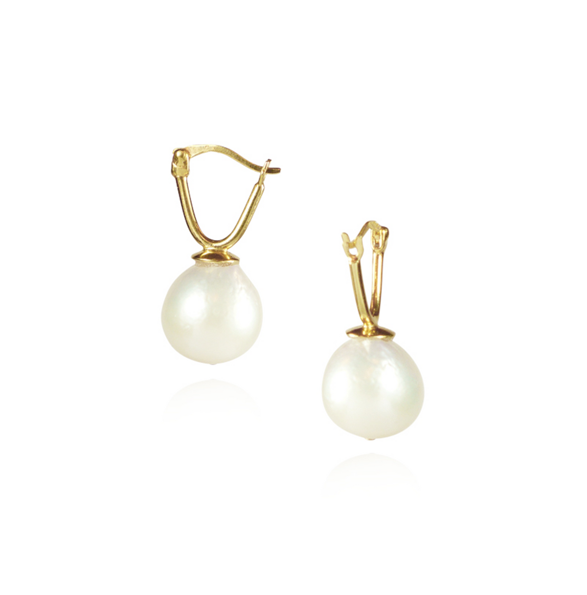 Hinged Baroque Pearl Earrings