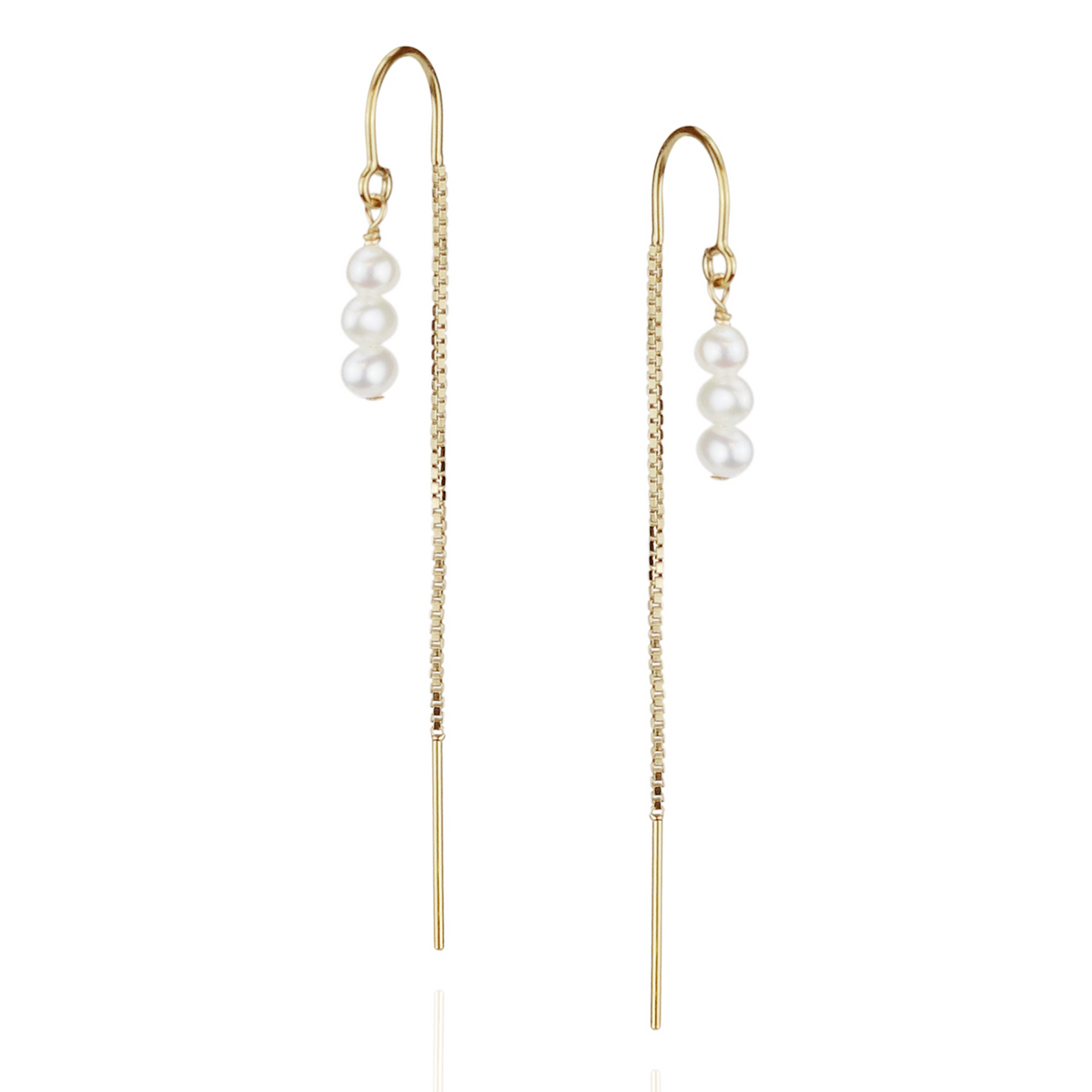 Pearl Threader Earrings