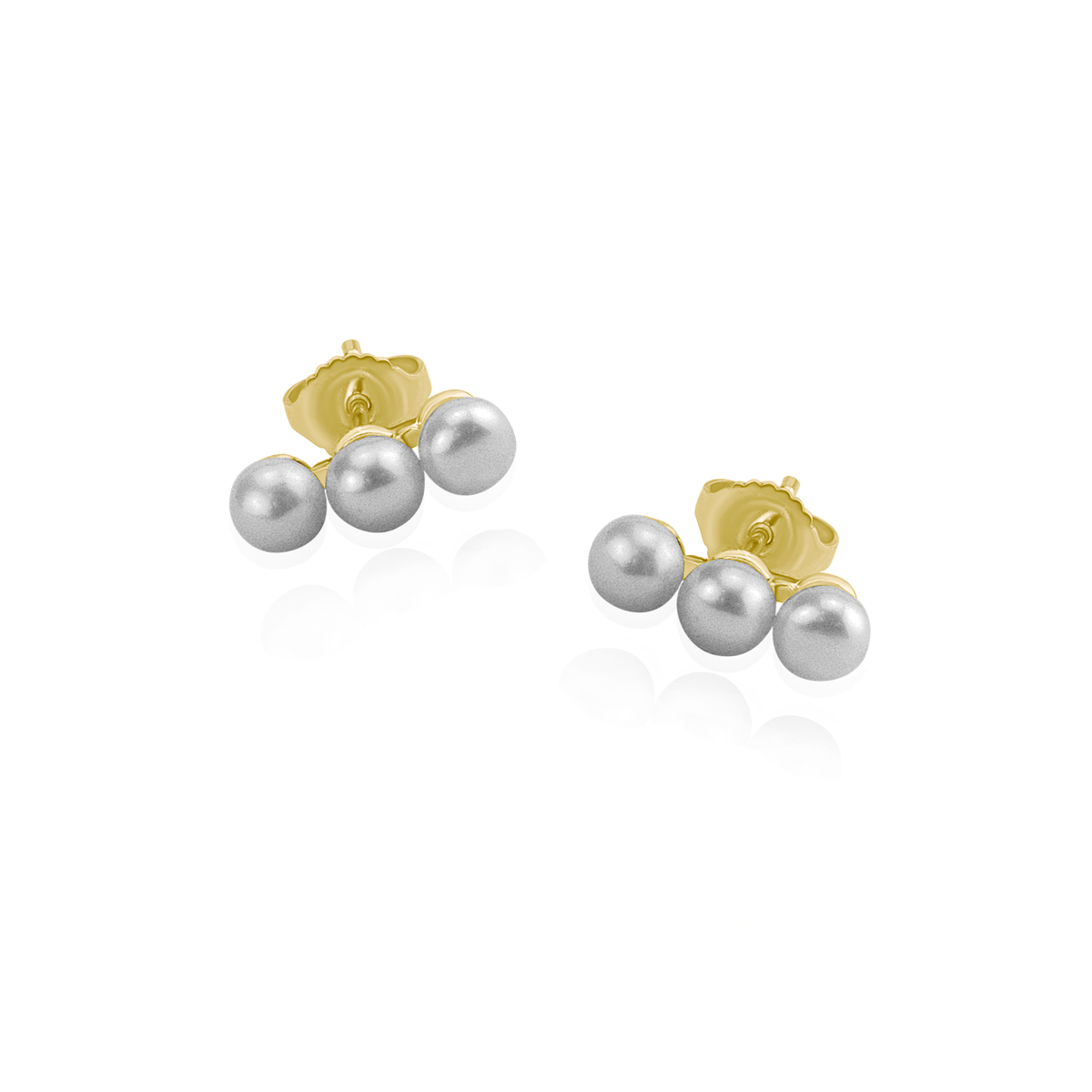 Small Triple Pearl Studs