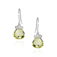 Pearl Cluster & Heart Gemstone Earrings