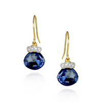 Pearl Cluster & Heart Gemstone Earrings