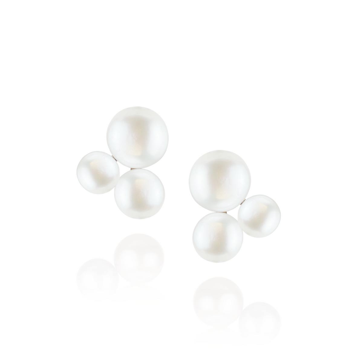 Triple Pearl Studs